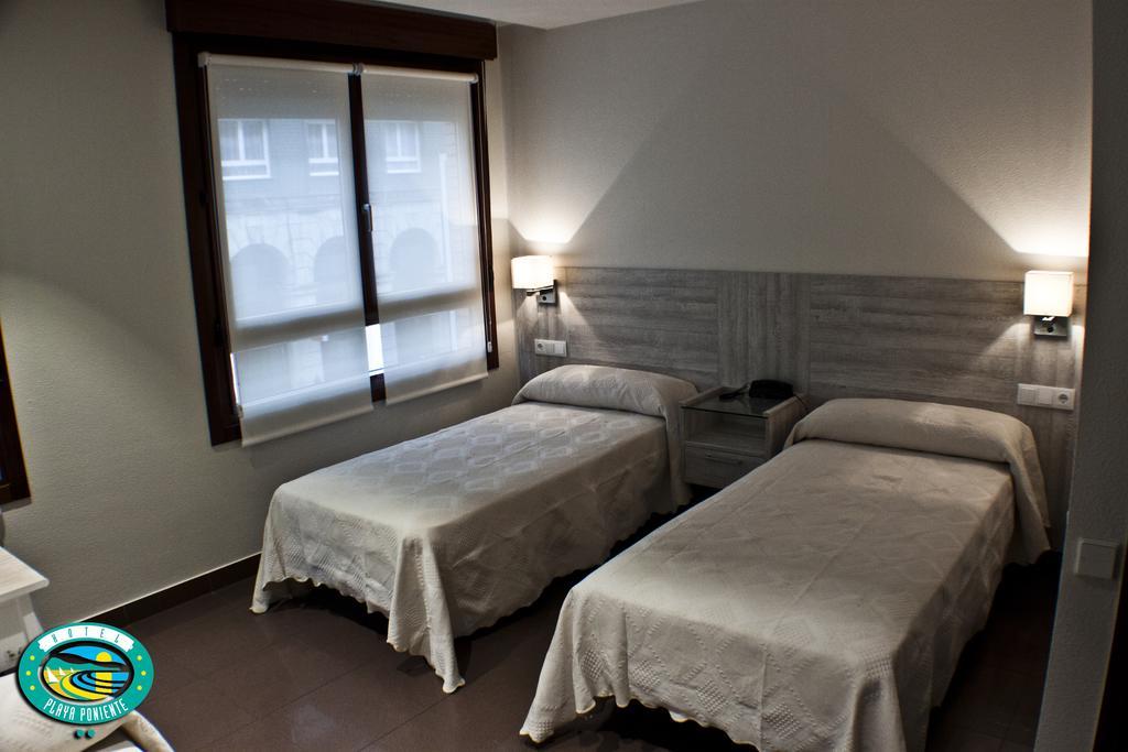 Hotel Playa Poniente Gijon Bagian luar foto