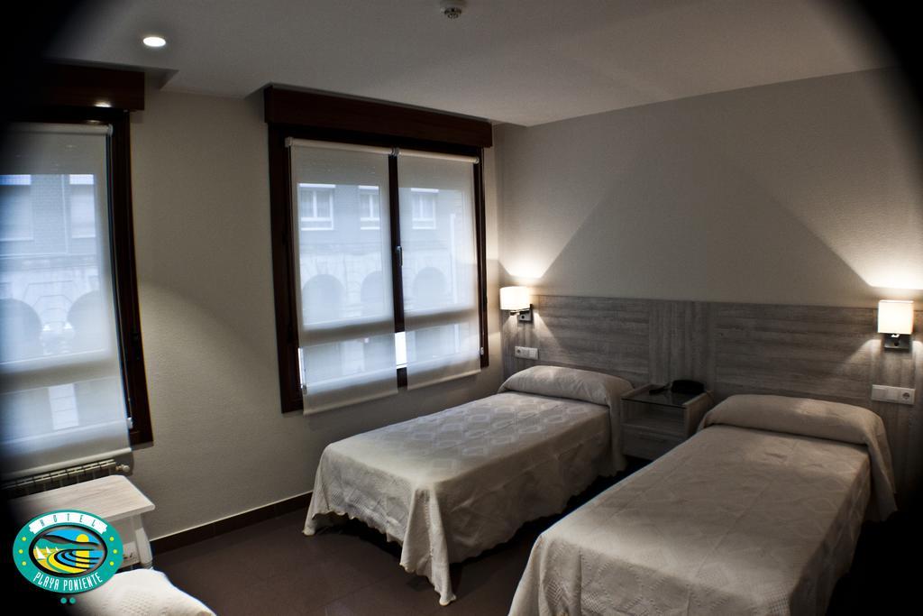 Hotel Playa Poniente Gijon Bagian luar foto