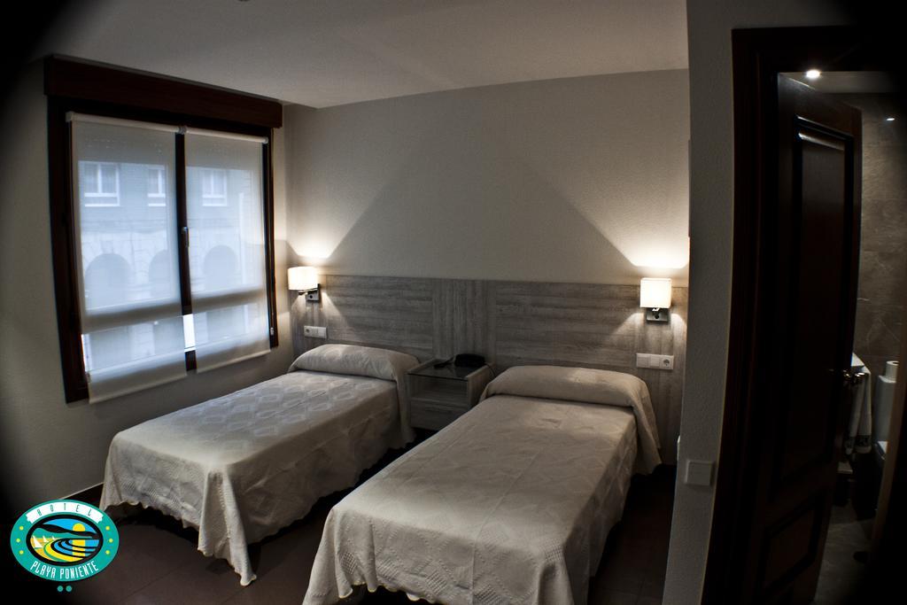 Hotel Playa Poniente Gijon Bagian luar foto